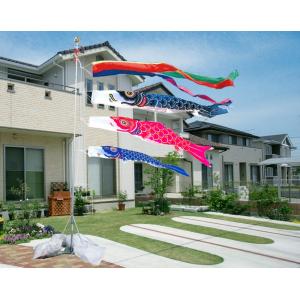 3m青海波鯉のぼりポールスタンド付セット【どこでもガーデンセット