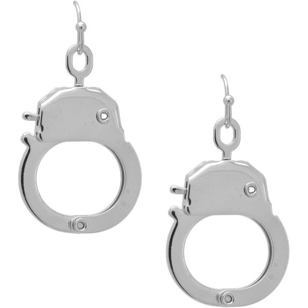 【並行輸入品】Spinningdaisy レディース シルバーメッキ機能的手錠イヤリング　