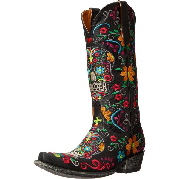 【並行輸入品】Old Gringo レディース Klak ブラック ウエスタンブーツ  ブラック/マ...