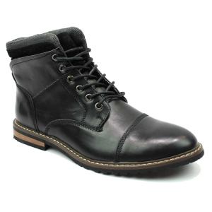 AZAR MAN メンズ カラー: ブラック AZAR MAN Mens Ankle Boot Cap Toe Derby Mod 並行輸入品｜fusion-f