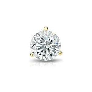 Diamond Wish 18k Yellow Gold Round SINGLE Diamond ...