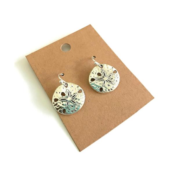 Sand Dollar Charms and Sterling Silver Earrings Be...