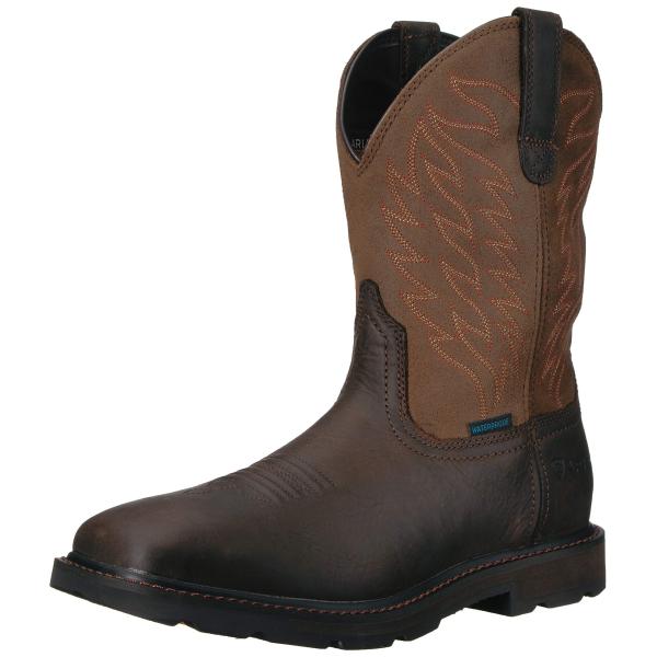 【並行輸入品】ARIAT メンズ Groundbreaker ワイドスクエアトゥ H2O US サイ...