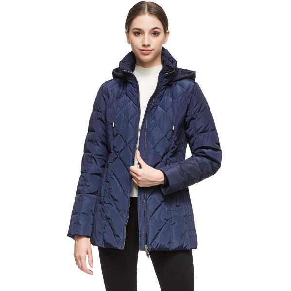 【並行輸入品】Orolay レディース 厚手パファーダウンジャケット フード付きコート US サイズ...