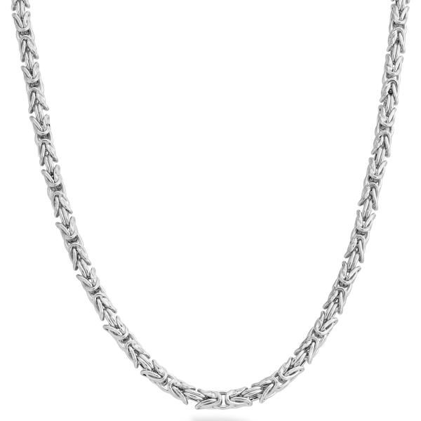 【並行輸入品】Miabella イタリア製 925スターリングシルバー 4.5mm ラウンドビザンチ...