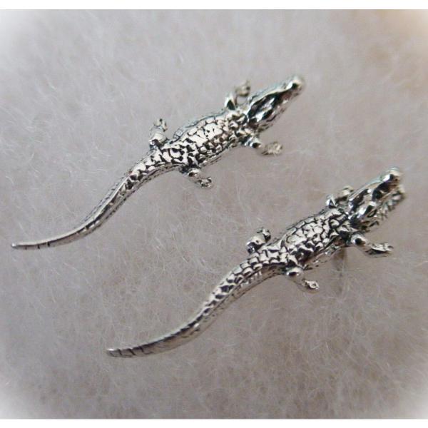 【並行輸入品】Alligator Stud Earrings For Women Crystal F...
