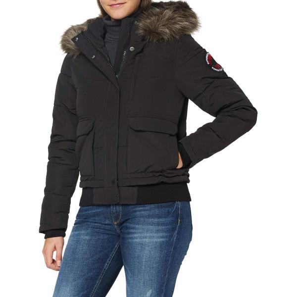 Superdry Womens Everest Bomber Jacket, Zip And Pop...