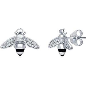 Lovely Honey Bee Stud Earrings For Women&apos;s Girls R...