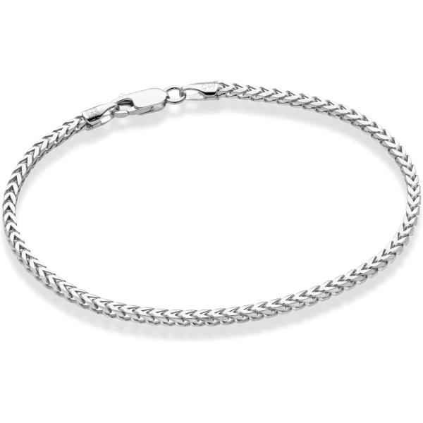 【並行輸入品】Miabella ソリッド925スターリングシルバー イタリア製 2.5mm フランコ...