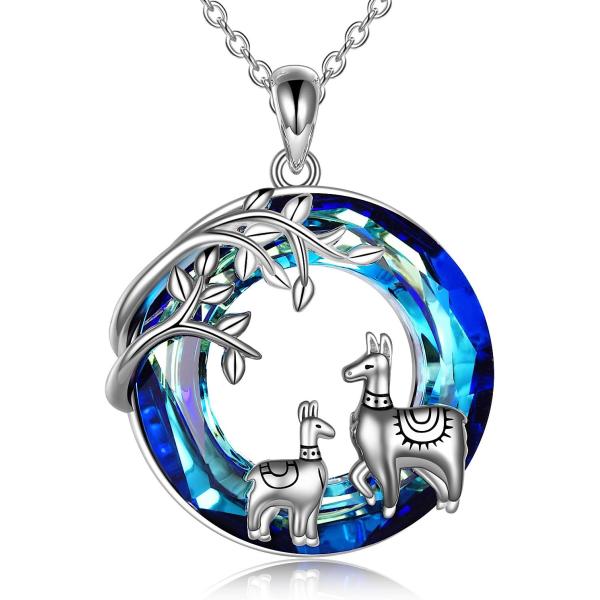 【並行輸入品】ONEFINITY ラマ ギフト 925スターリングシルバー ラマ ネックレス クリス...