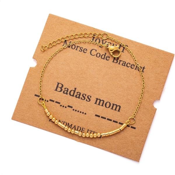 【並行輸入品】Joycuff モールスコードブレスレット レディース インスピレーションビーズブレス...