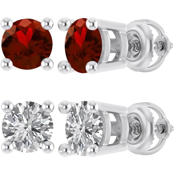 【並行輸入品】Halo Jewelers Set of Earring 1.50 CTW 14k W...