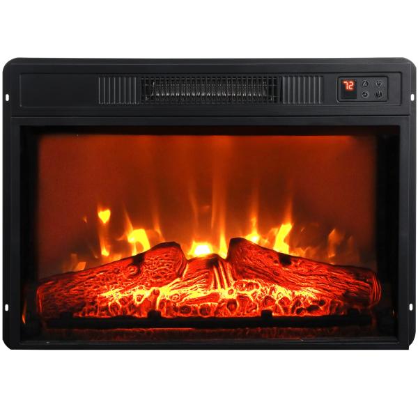 LGHM 23&quot; Electric Fireplace, 3DInfrared Black Fire...