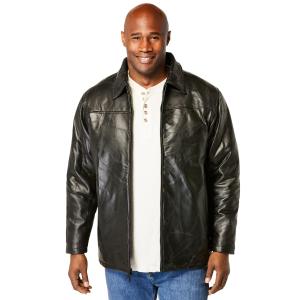 KingSize Men&apos;s Big &amp; Tall Embossed leather jacket ...