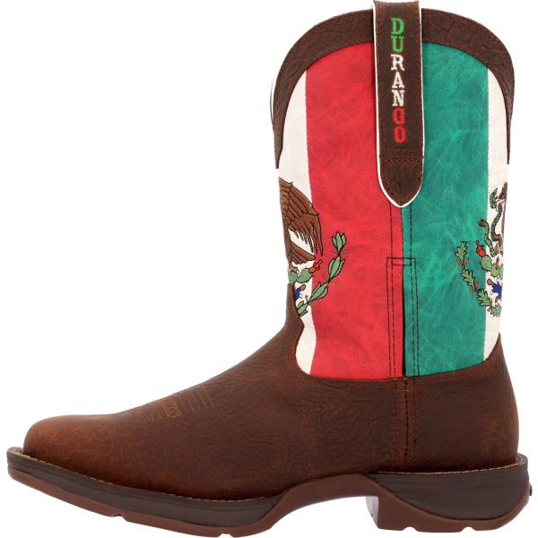 Durango Rebel Steel Toe Mexico Flag Western Boot S...