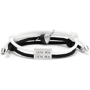 【並行輸入品】磁気カップルブレスレット レディース メンズ ユニーク 誕生日 バレンタインデー 記念...