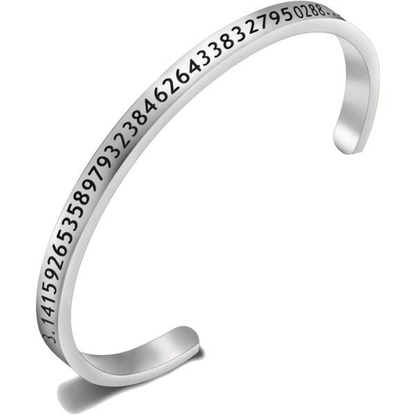 【並行輸入品】Pi ブレスレット 3.14 数学 ギーク ジュエリー Pi シンボル サイエンス 数...