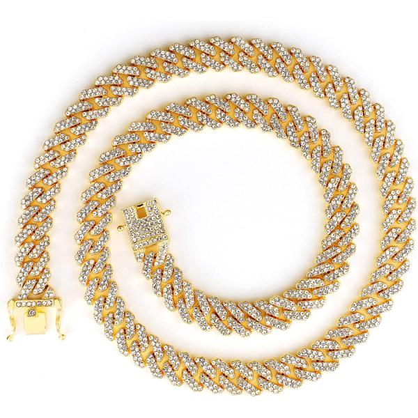 【並行輸入品】nkjegol Cuban Iced Out Chain Cuban Link Cha...