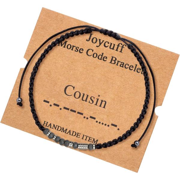 【並行輸入品】JoycuFF インスピレーショナルモールスコードブレスレット レディース メンズ 誕...