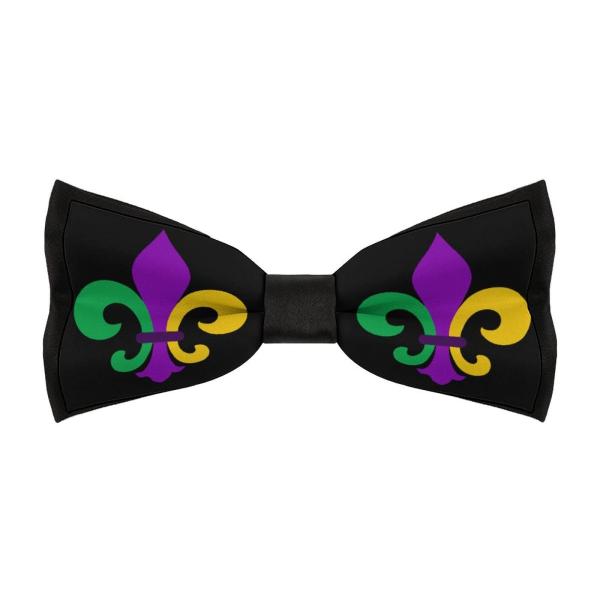 Mardi Gras Fleur Printed Men‘s Bow Ties Funny Pre ...