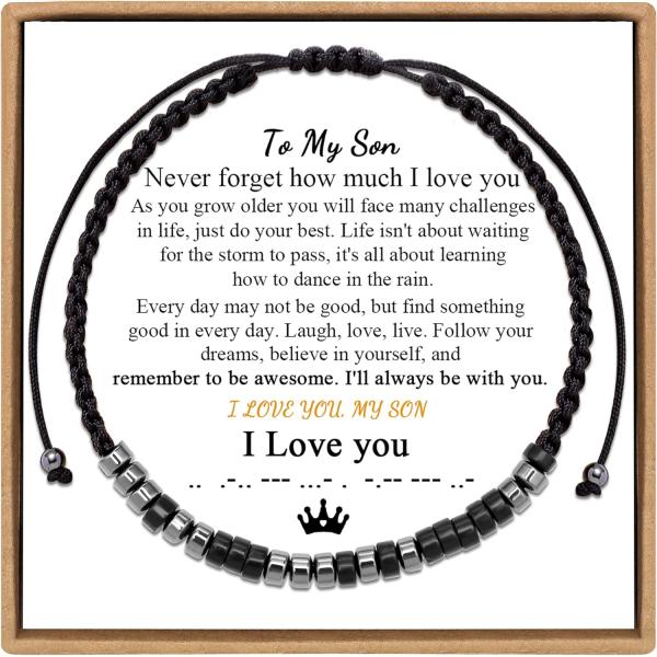 【並行輸入品】Morse Code ブレスレット レディース メンズ 記念日 誕生日プレゼント 親友...