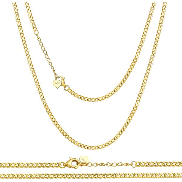 【並行輸入品】MRENITE ソリッド 10K 14K 18K ゴールド 1.4mm/1.6mm/2...