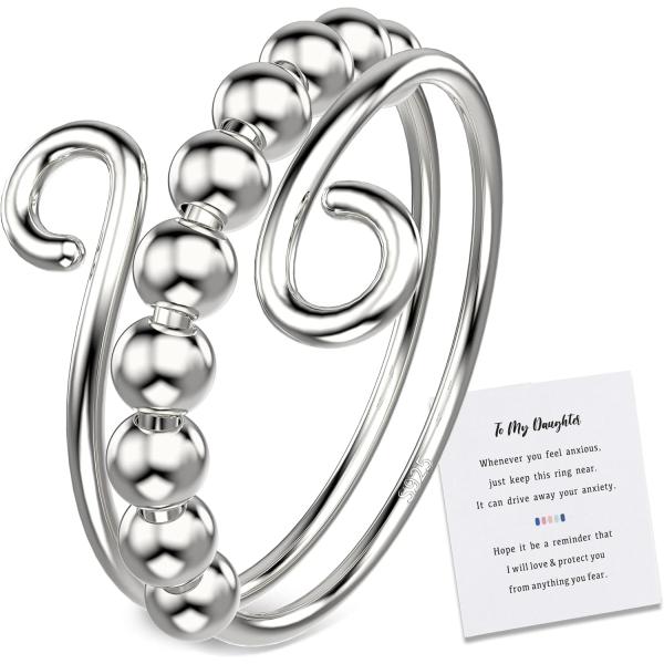 【並行輸入品】SOWORTH フィジェットリング スターリングシルバー レディース 不安リング お母...