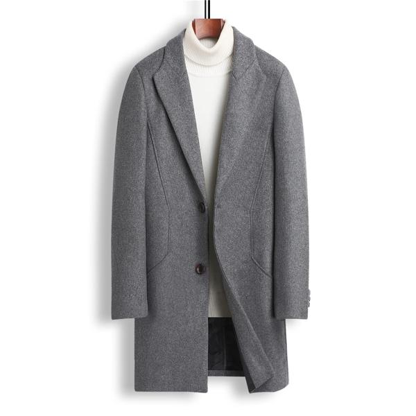 【並行輸入品】Ombhsd Long Trench Coat for Men Clothes Aut...