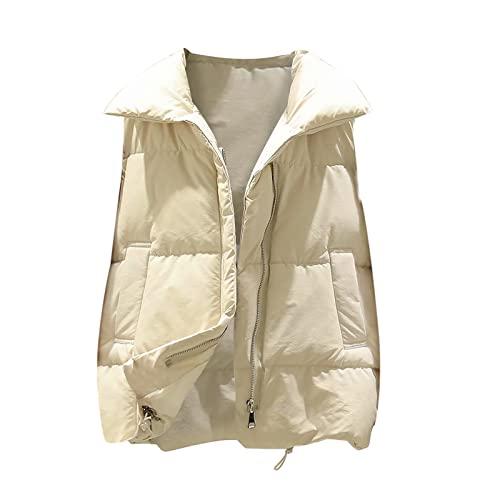 【並行輸入品】TUNUSKAT Womens Winter Short Puffer Vest Li...