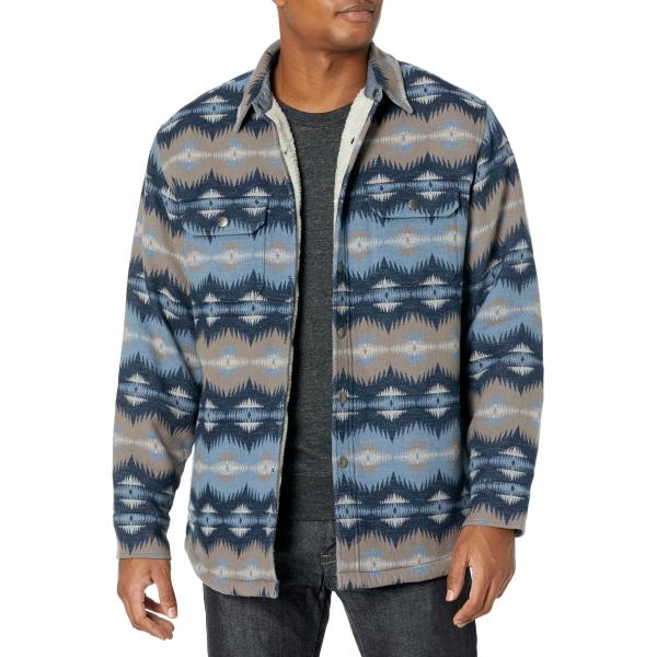 Pendleton Men&apos;s Sherpa Lined Shirt Jacket, Tye Riv...