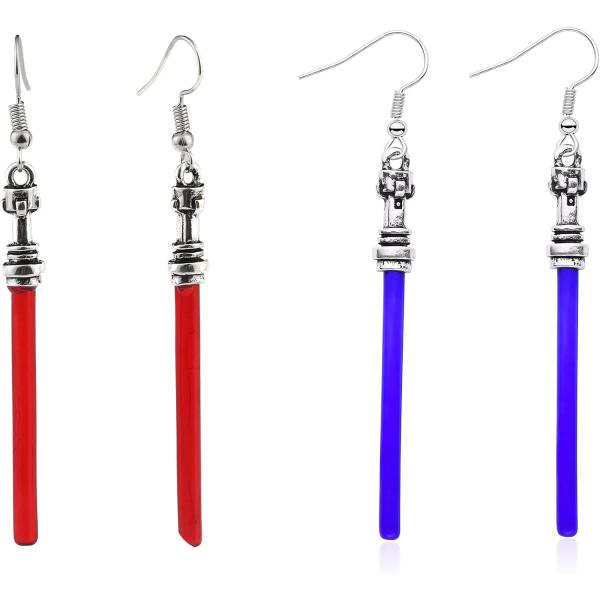 【並行輸入品】MEDFOLY Sta War ライトセーバー ドロップイヤリング 2ペア クラシック...