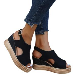 AMDBEL Summer Sandals For Women 2023 Dressy, Wedge Sandals for W 並行輸入品