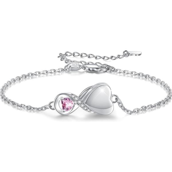 【並行輸入品】SOLOLIKE 遺灰ジュエリーブレスレット 女性用 S925スターリングシルバー イ...