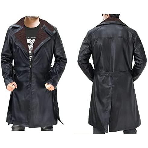 【並行輸入品】Mens Shearling Coat Men Aviator Jacket Pilo...