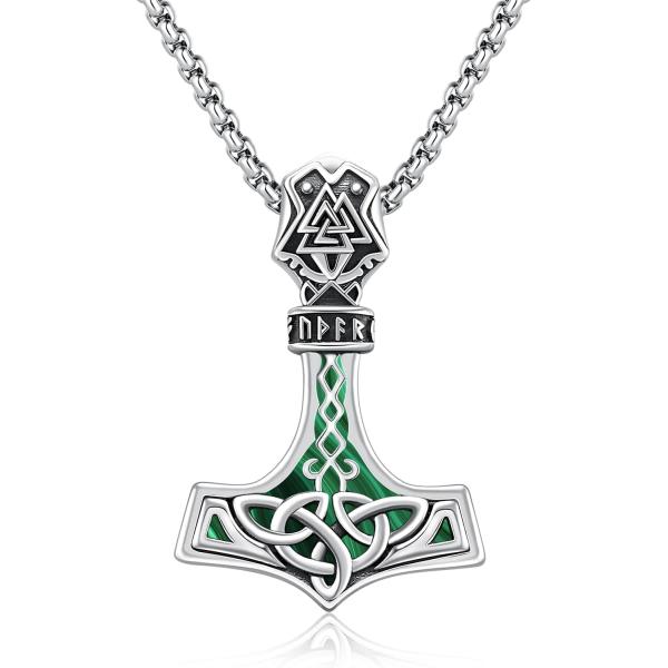 【並行輸入品】TwoAnts 北欧バイキングネックレス 925スターリングシルバー トールハンマー ...