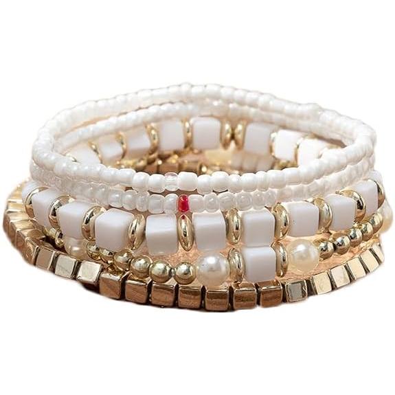 【並行輸入品】COLORFUL BLING ボヘミアンスタッカブルビーズブレスレット レディース マ...