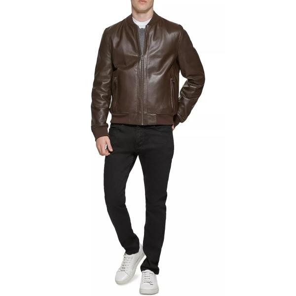【並行輸入品】Cole Haan Men's Bonded Varsity Leather Jack...
