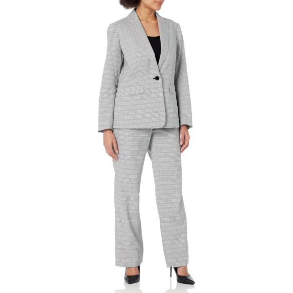【並行輸入品】Le Suit Women's Plaid Combo 1 BTN JKT &amp; Kat...