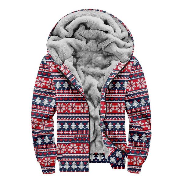 Man&apos;s Christmas Hoody For Men Zip Up Funny Printed...