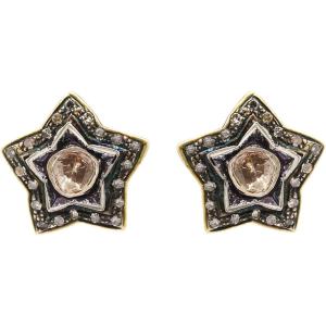 Star Polki Diamond Stud Earring For Women &amp; Girls ...