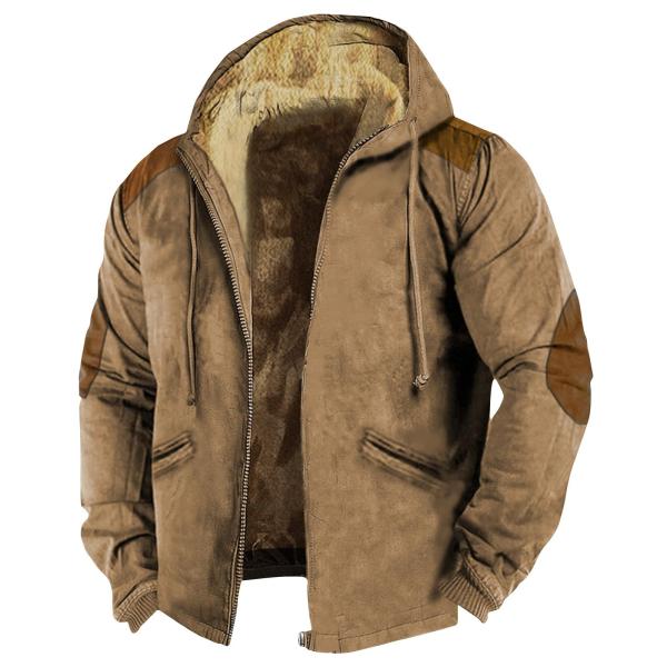 RDEGOOCHA Jackets For Men Hoodie Big And Tall Wint...