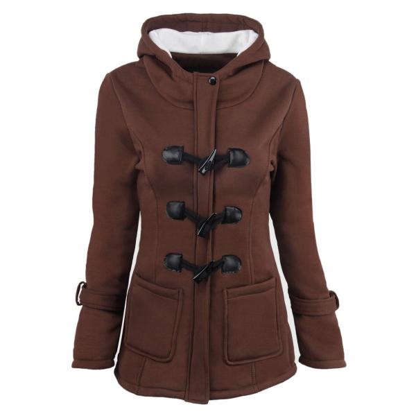 Women Classic Hooded Coat Winter Casual Outerwear ...