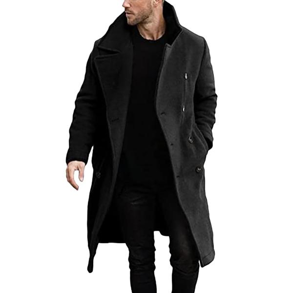 【並行輸入品】ORSOLA Men's Trench Coat Belt Slim Fit Gaba...