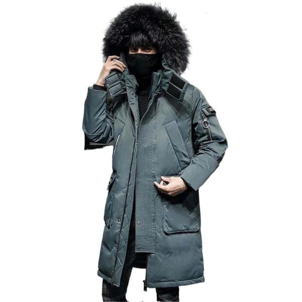 【並行輸入品】MQMYJSP Men's Winter Down Jacket Hooded Thi...