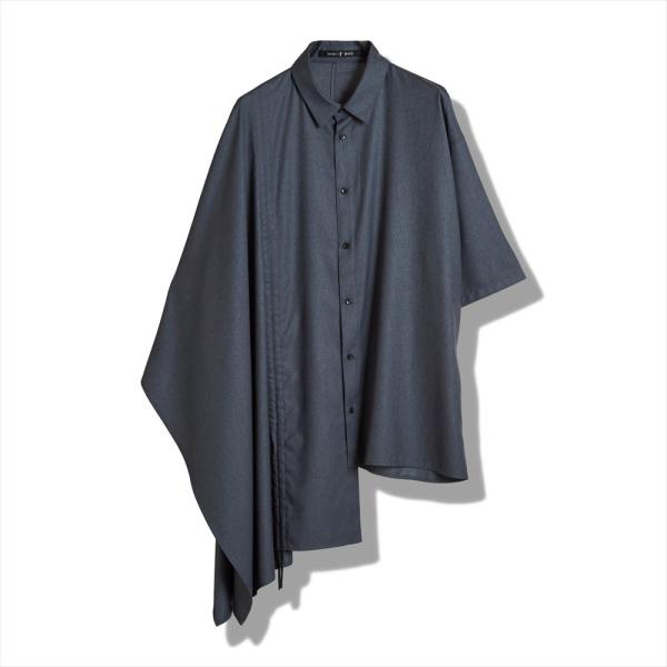 NO ID.　ノーアイディー　アシンメトリーポンチョSH　シャツ