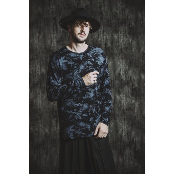 NO ID. ノーアイディー　フラワープリントテレコＰＯ プルオーバー