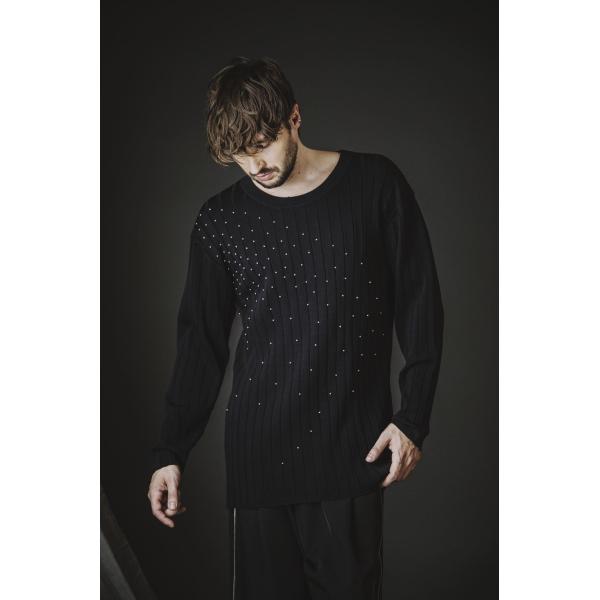 NO ID. ノーアイディー　スタッズニットＰＯ　プルオーバー