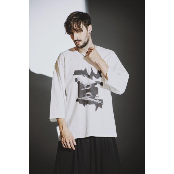 SALE/セール　NO ID. ノーアイディー　DistortBIG-PO　8分袖プルオーバー