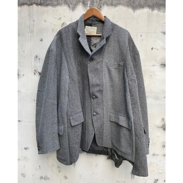 77circa 77サーカ　make cutback wide tweed jacket　リメイク ...
