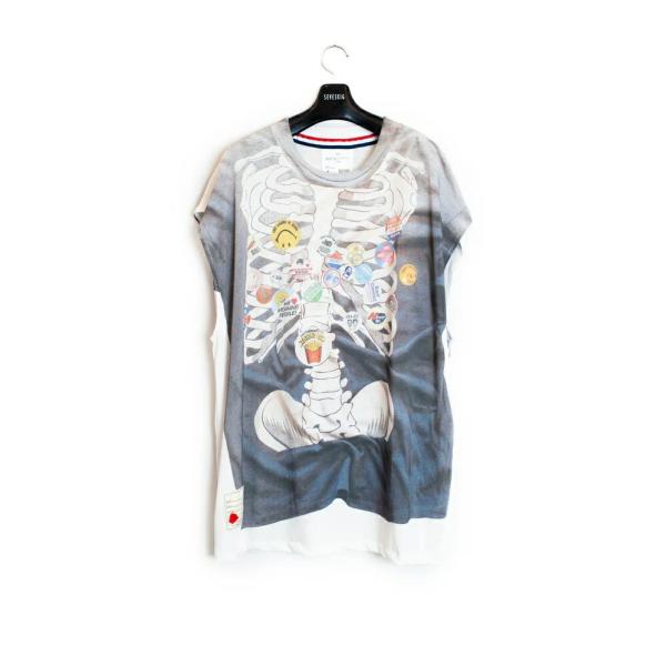 SEVESKIG　Vintage Graphic Trompe-l'?il N/SL Tee　セヴシ...
